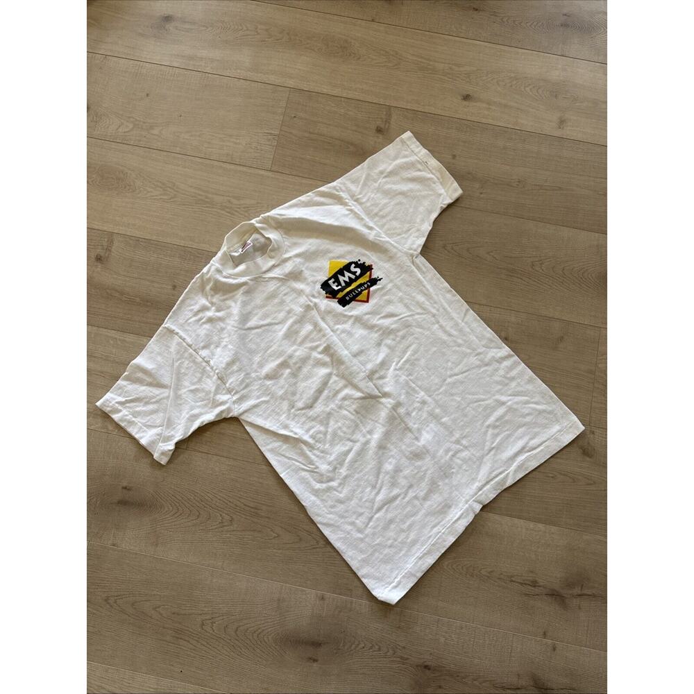 Large 1994 Single Stitch Pep Band Rocks EMS t shirt White